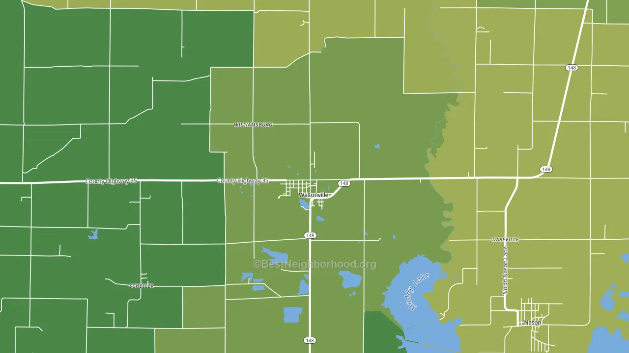 62894, IL block-group voter-turnout map