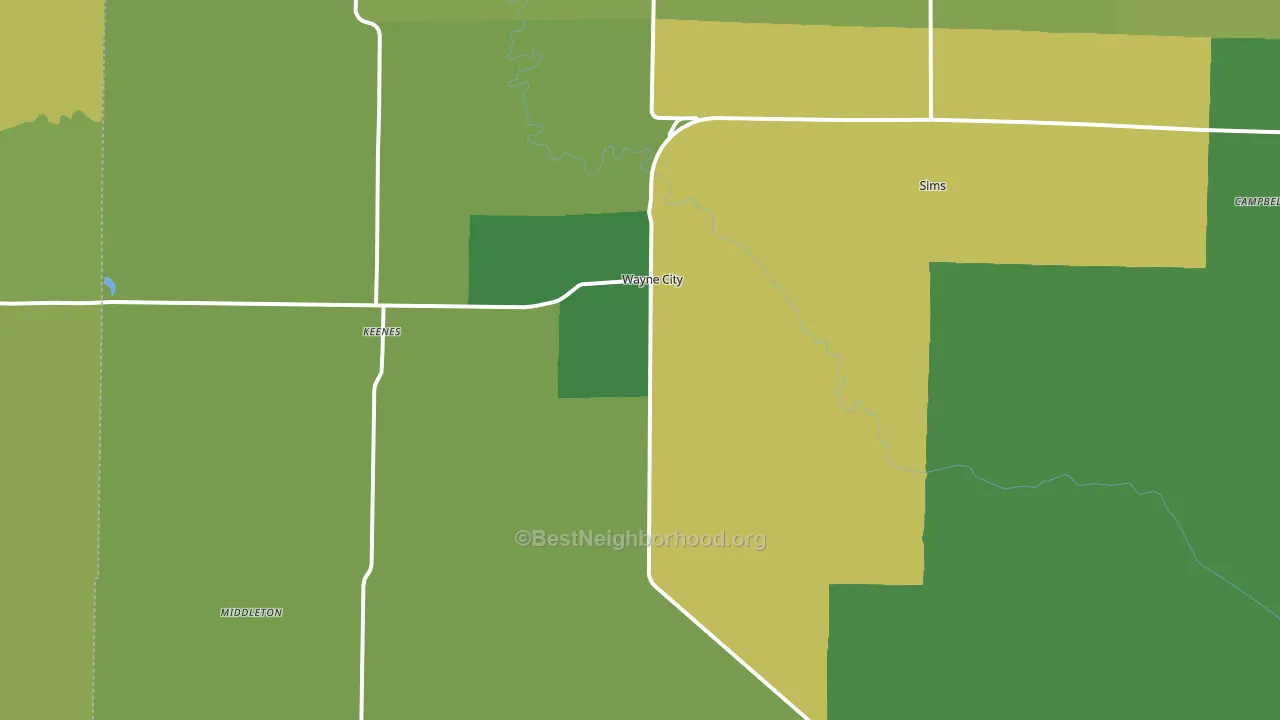 62895, IL block-group voter-turnout map