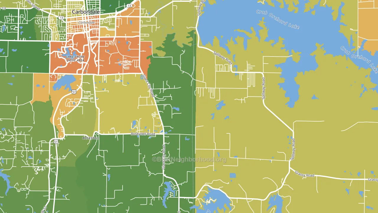 62902, IL block-group voter-turnout map