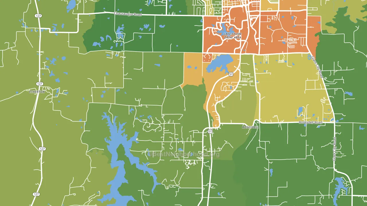 62903, IL block-group voter-turnout map