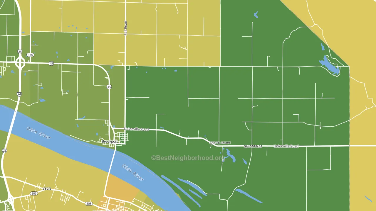 62910, IL block-group voter-turnout map