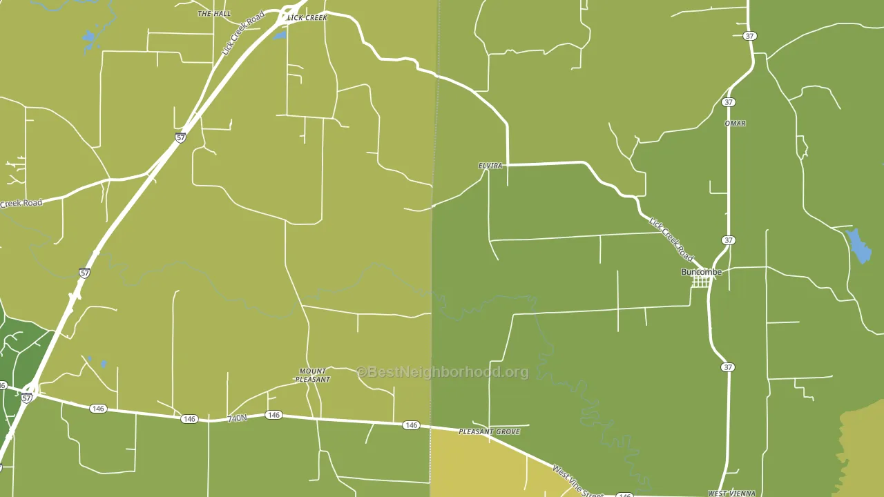 62912, IL block-group voter-turnout map