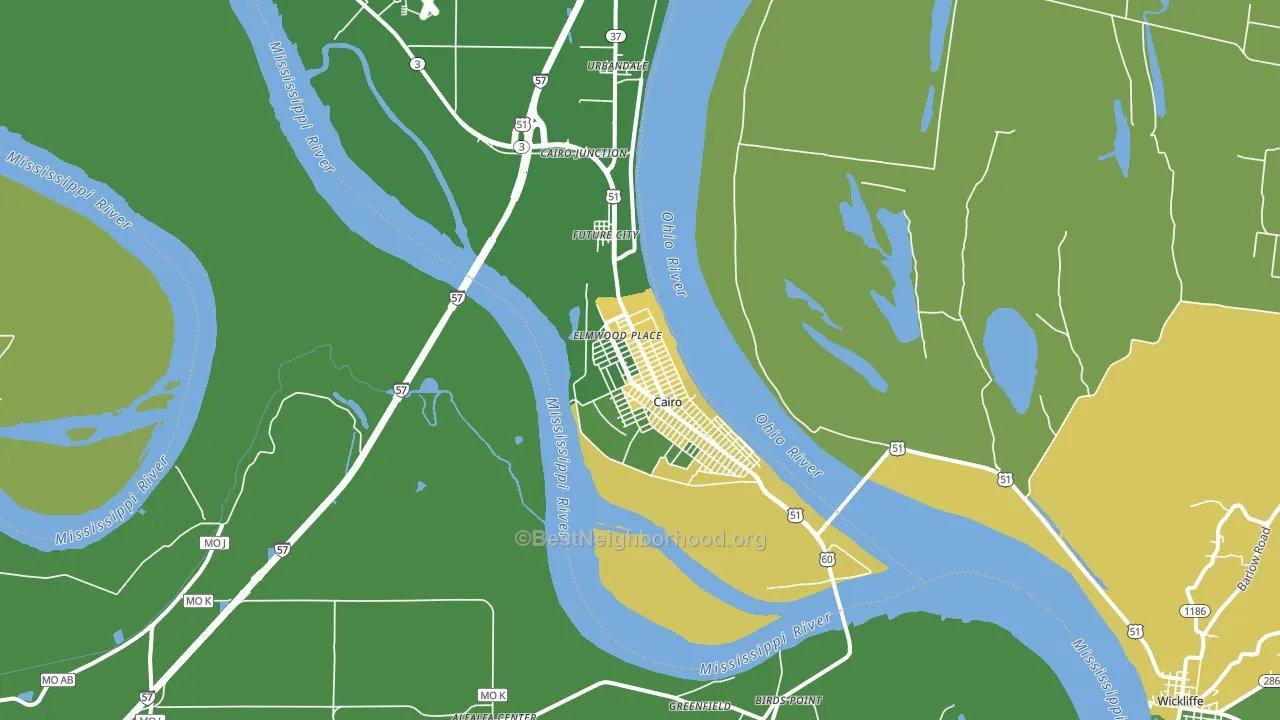 62914, IL block-group voter-turnout map