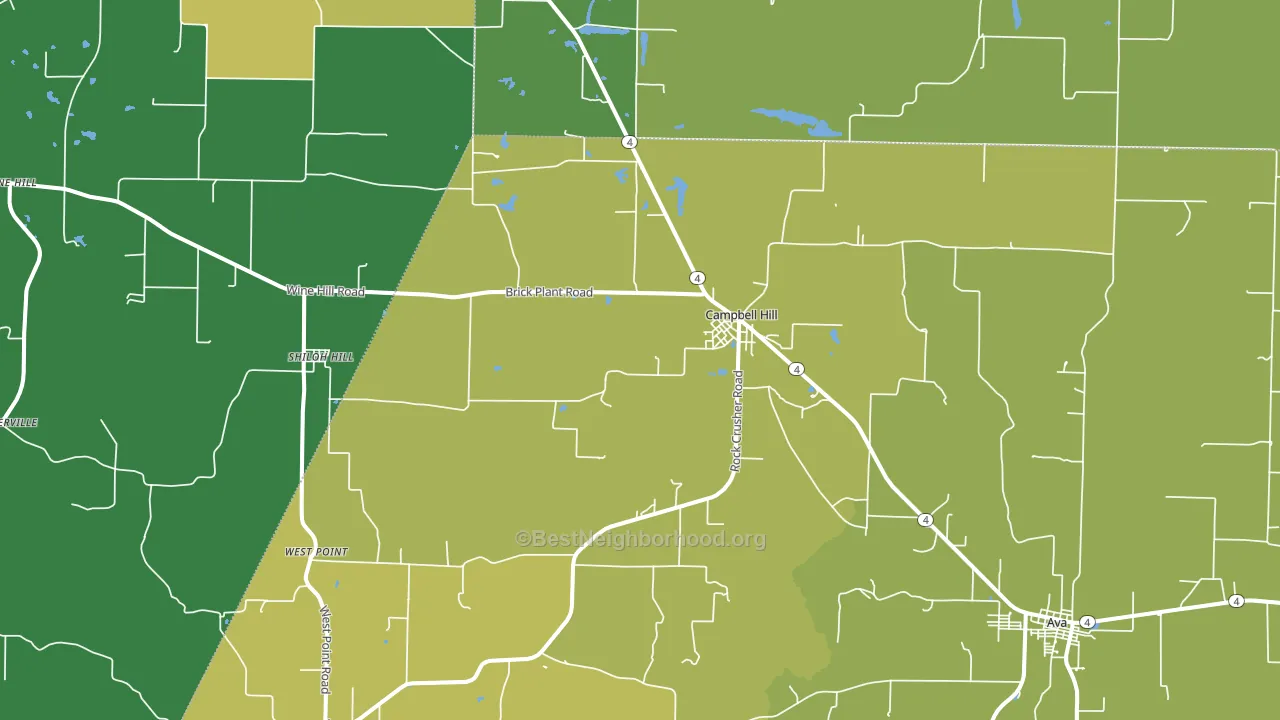 62916, IL block-group voter-turnout map