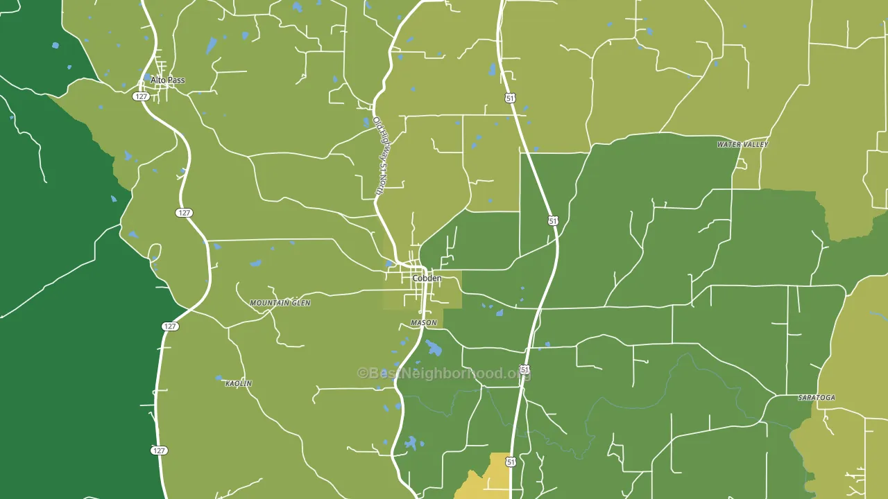 62920, IL block-group voter-turnout map