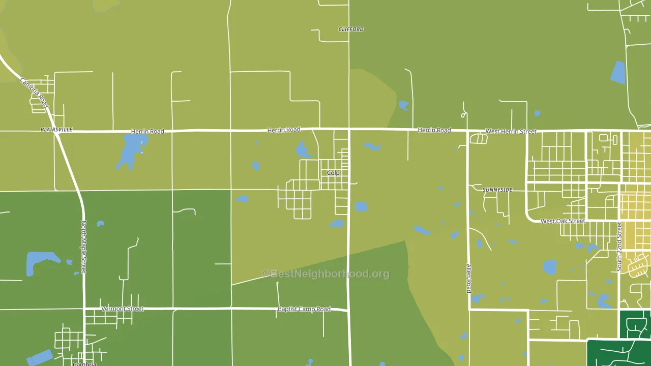 62921, IL block-group voter-turnout map