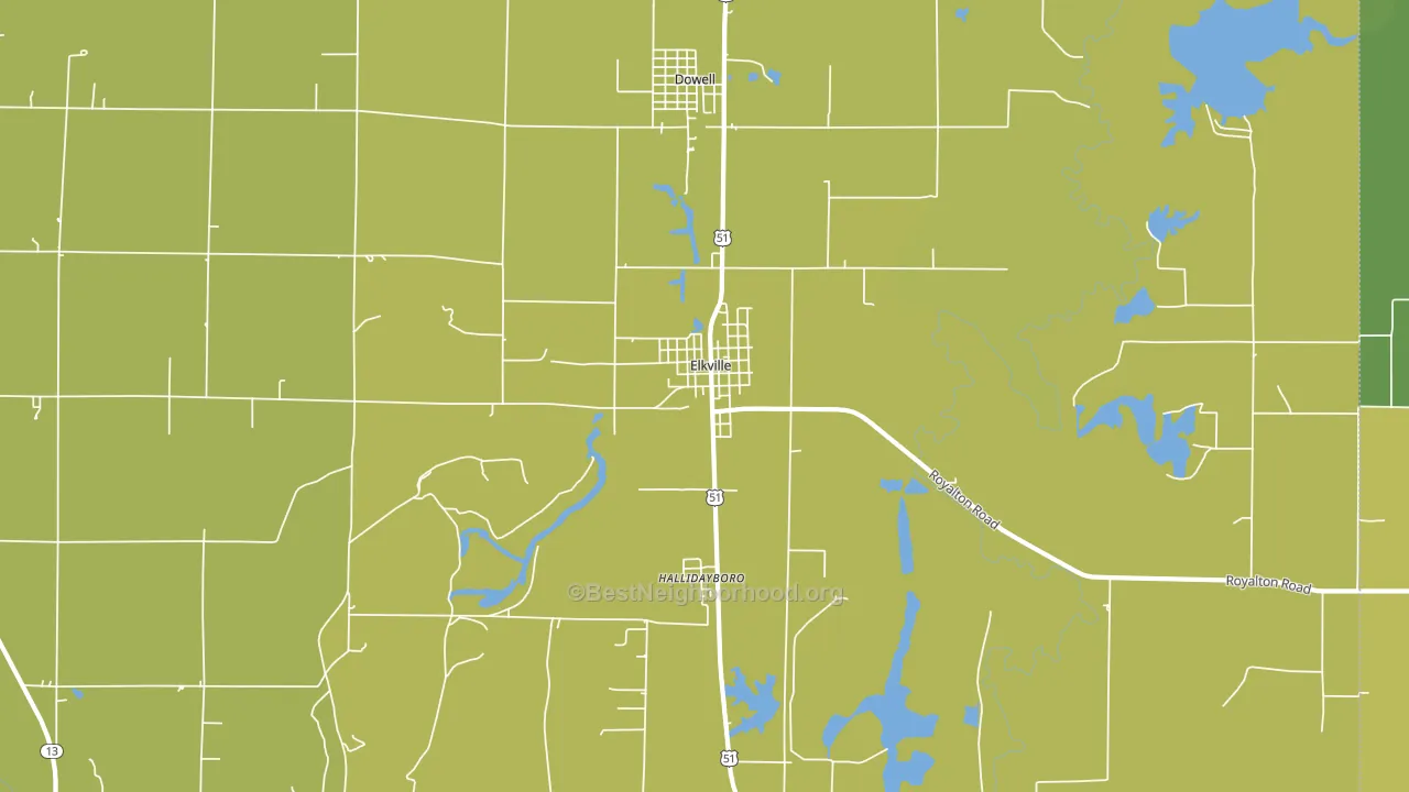 62932, IL block-group voter-turnout map