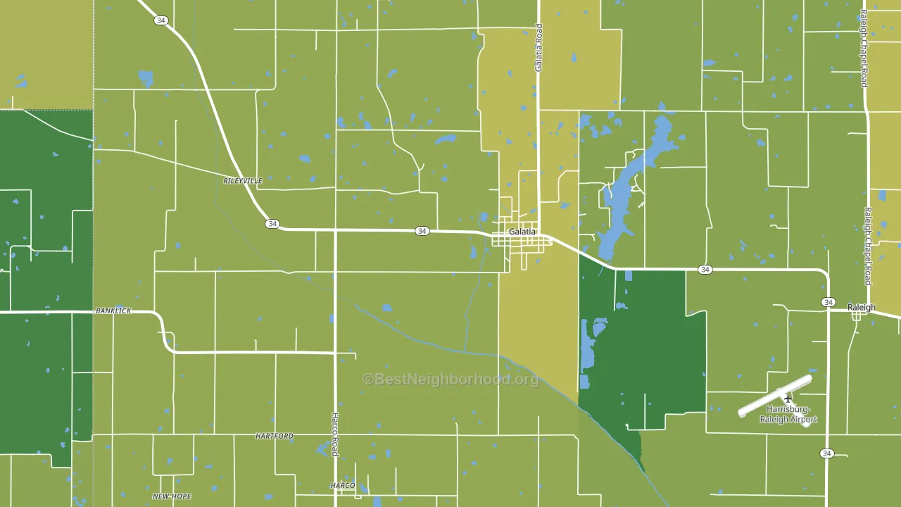 62935, IL block-group voter-turnout map