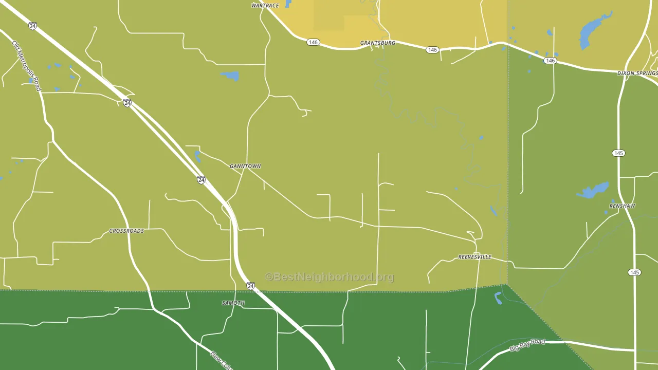 62943, IL block-group voter-turnout map