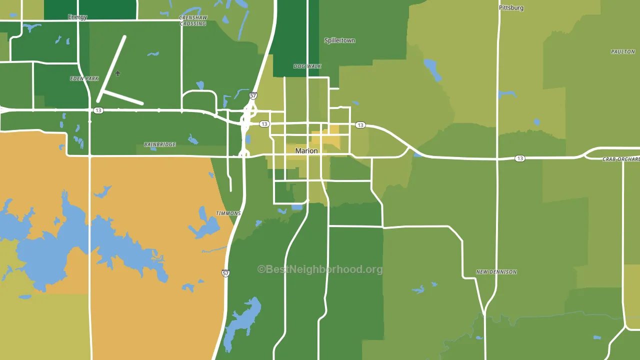 62959, IL block-group voter-turnout map