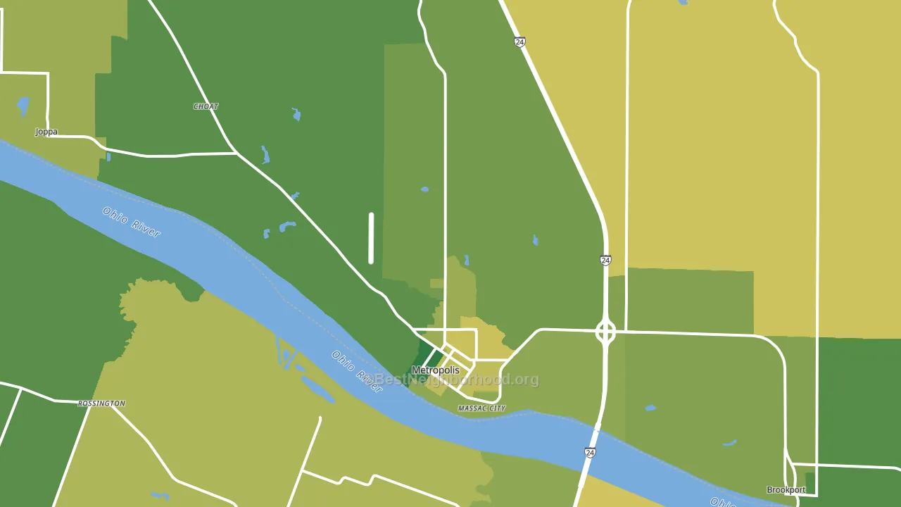 62960, IL block-group voter-turnout map