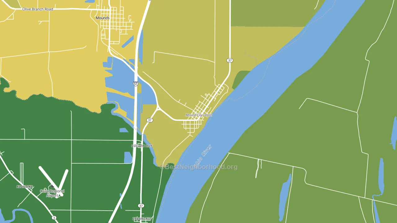 62963, IL block-group voter-turnout map