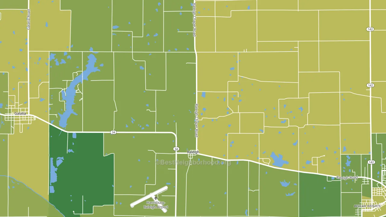 62977, IL block-group voter-turnout map