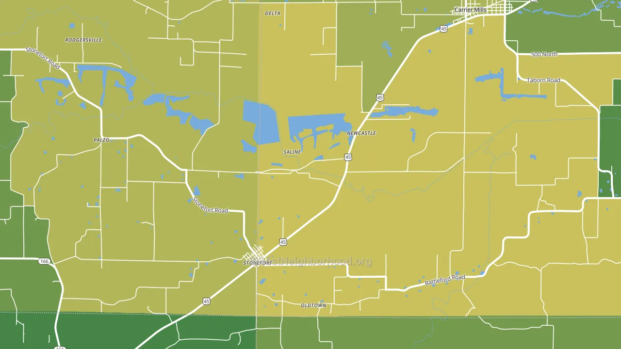 62987, IL block-group voter-turnout map