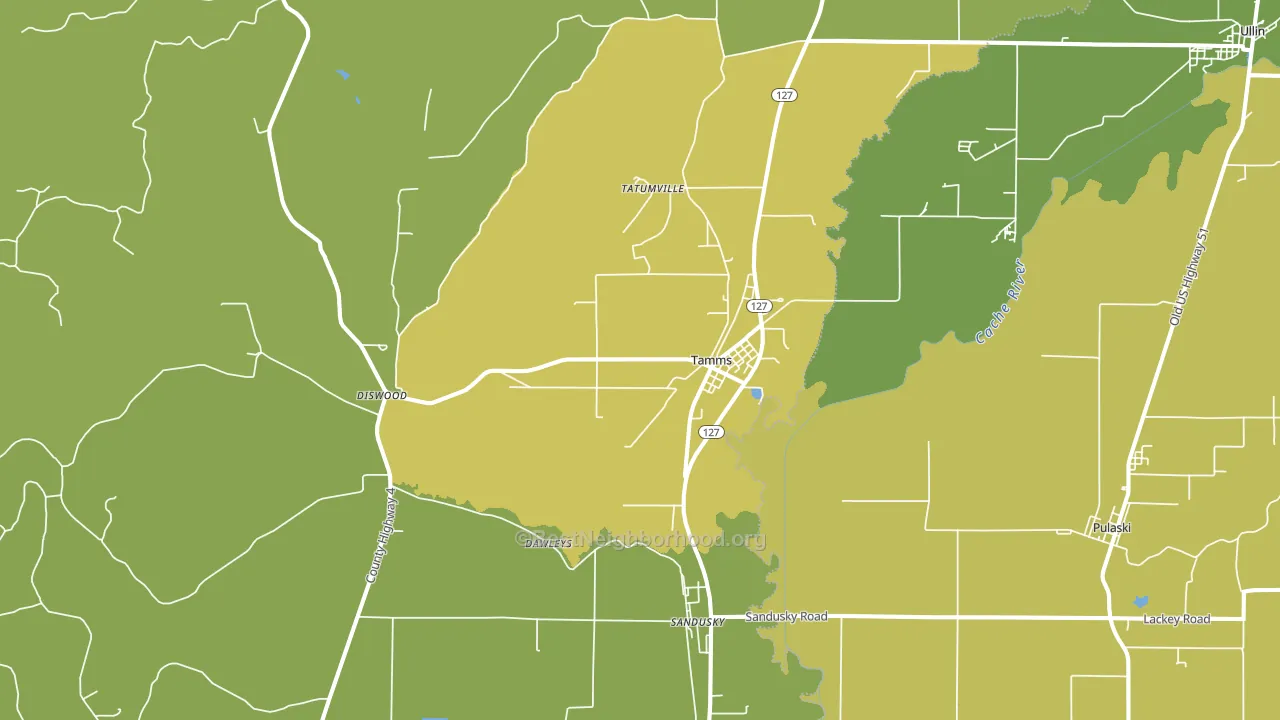 62988, IL block-group voter-turnout map