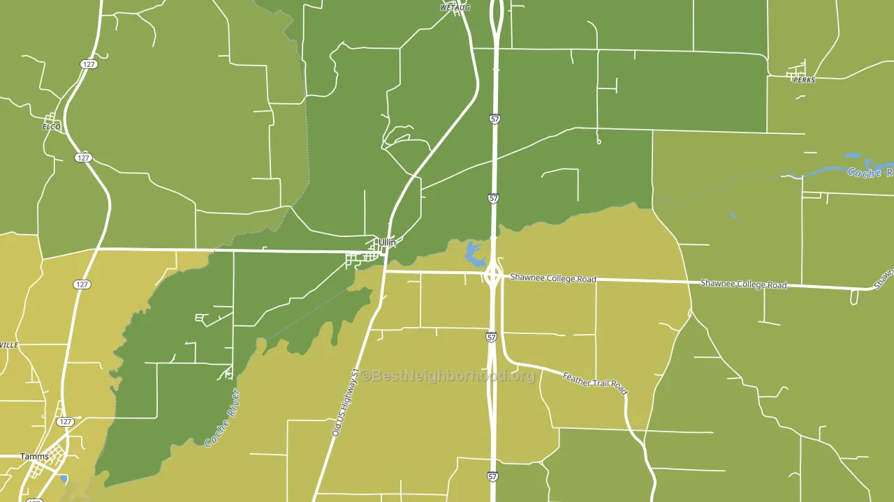 62992, IL block-group voter-turnout map
