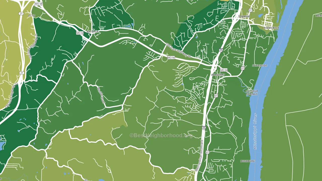 63012, MO block-group voter-turnout map