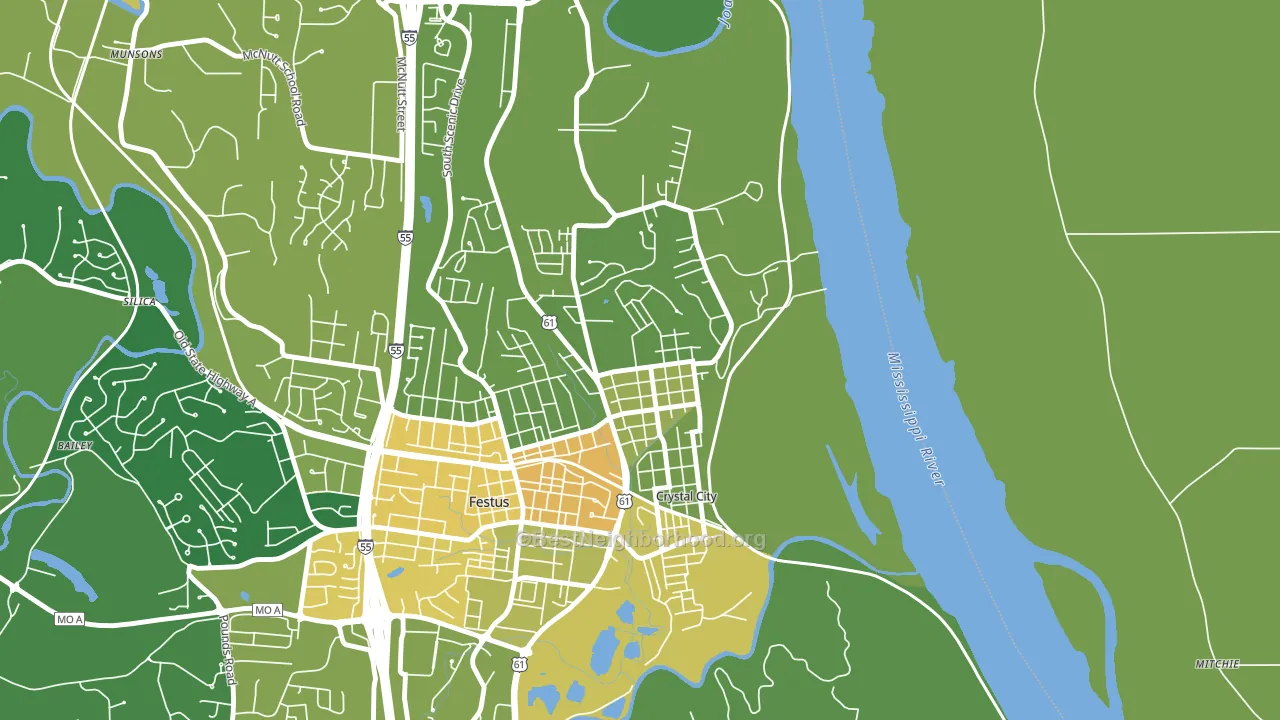 63019, MO block-group voter-turnout map