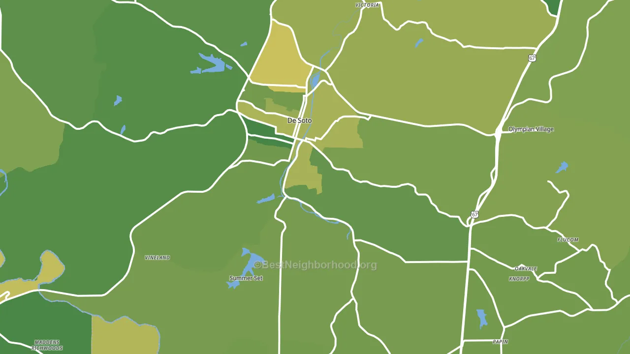 63020, MO block-group voter-turnout map