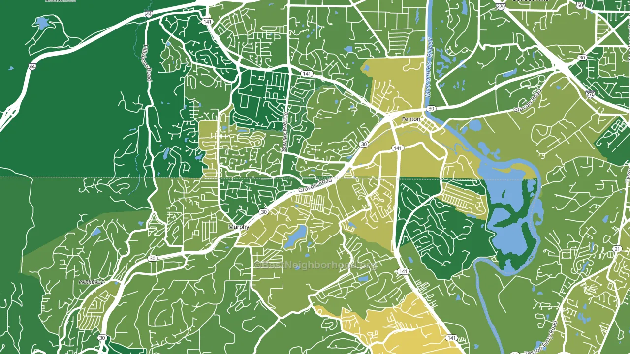 63026, MO block-group voter-turnout map