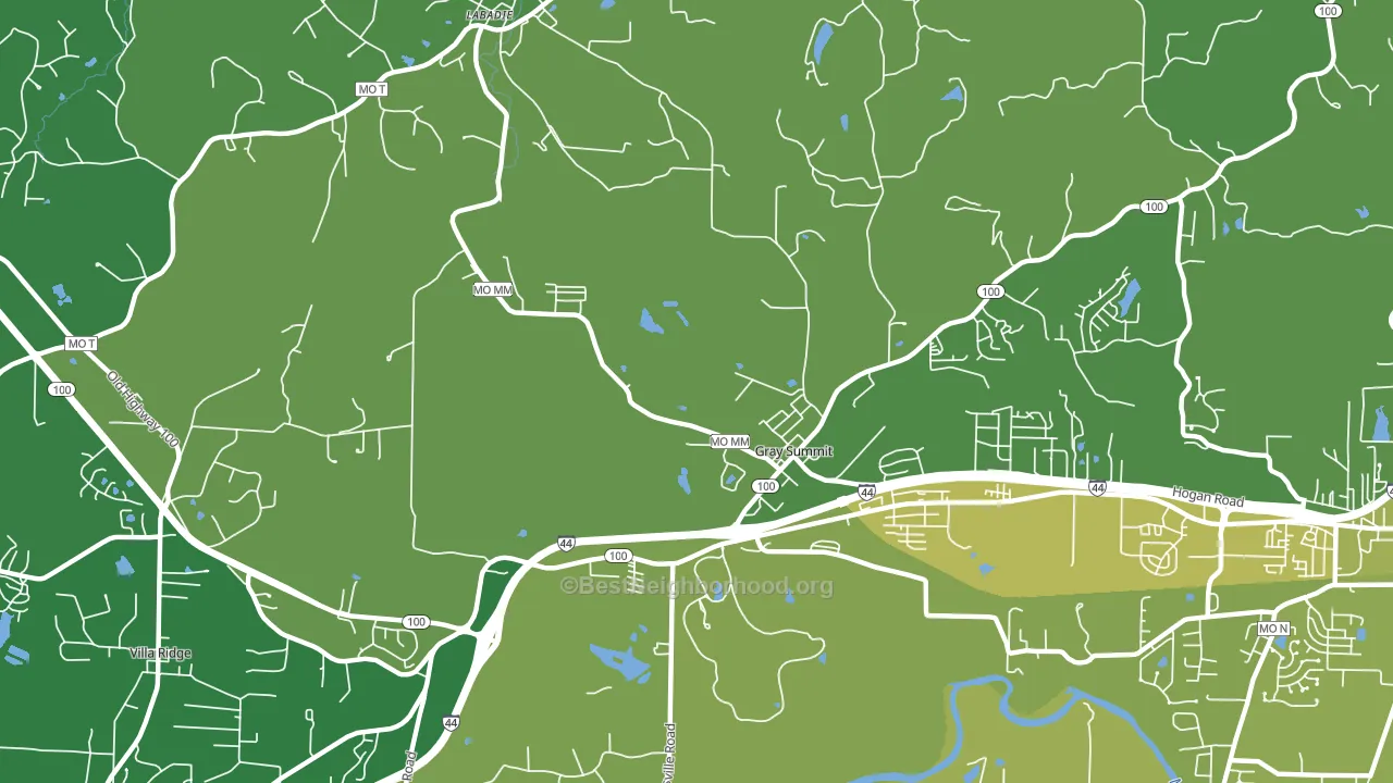 63039, MO block-group voter-turnout map