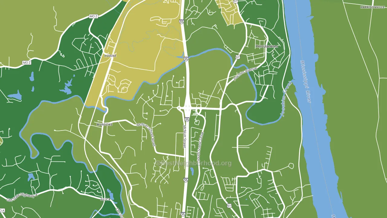 63048, MO block-group voter-turnout map