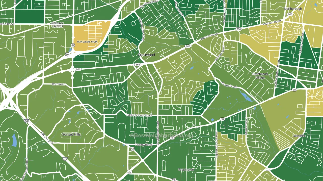 63126, MO block-group voter-turnout map