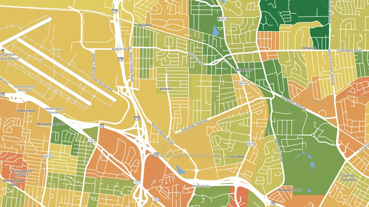 63140, MO block-group voter-turnout map