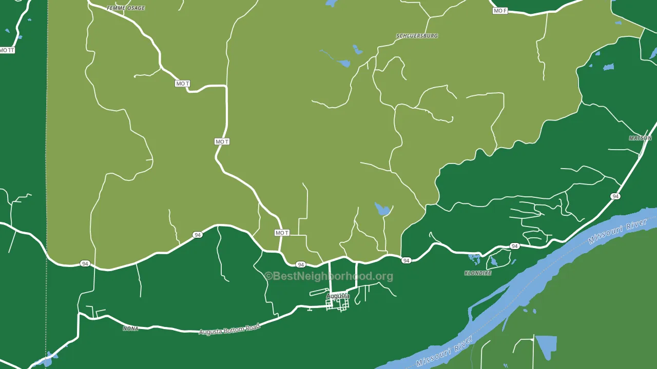 63332, MO block-group voter-turnout map