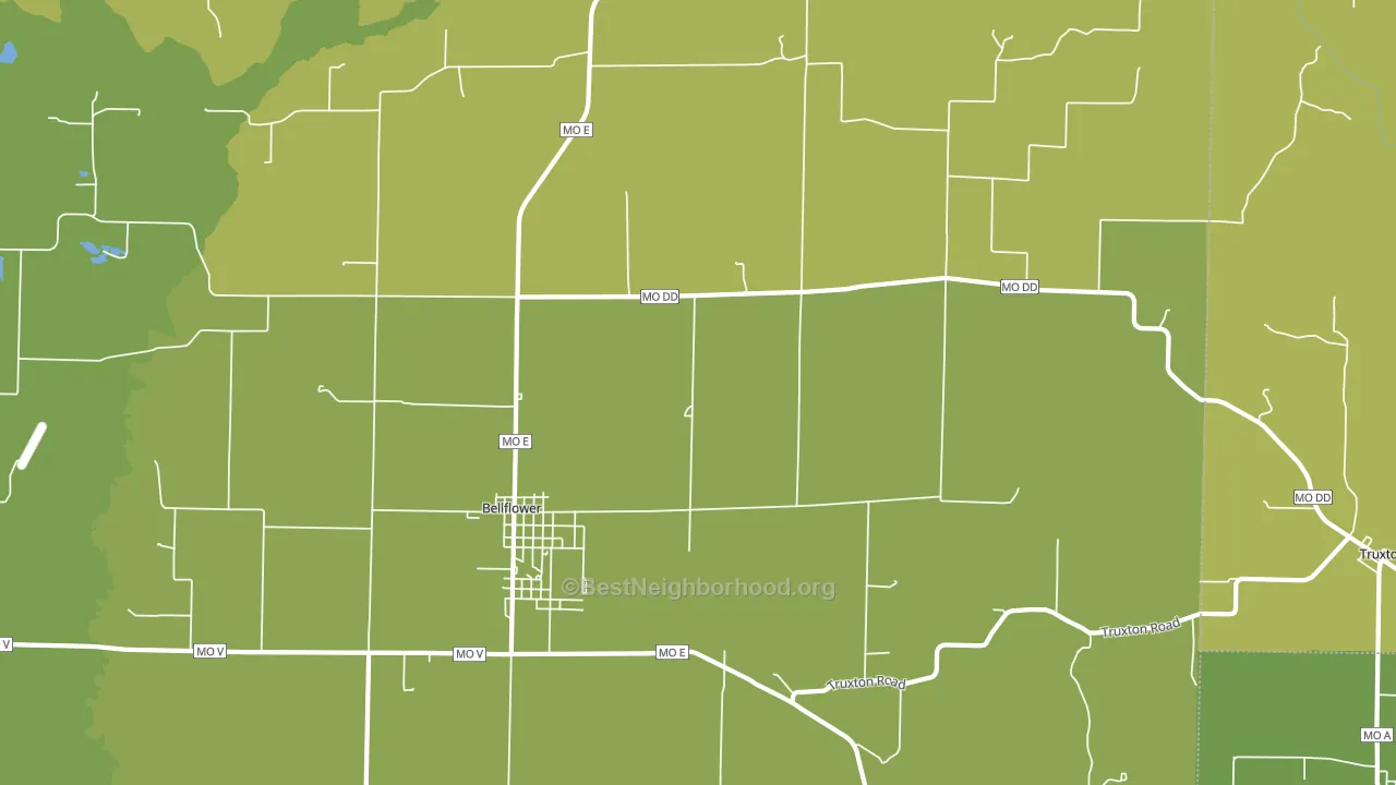 63333, MO block-group voter-turnout map