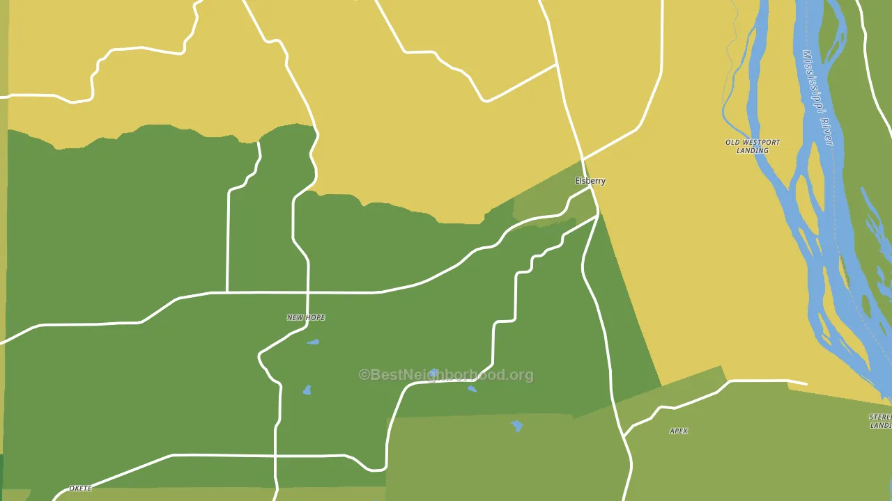 63343, MO block-group voter-turnout map