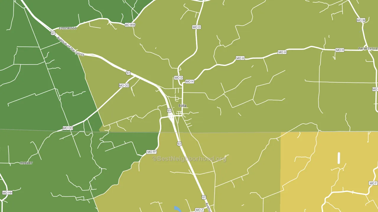 63344, MO block-group voter-turnout map