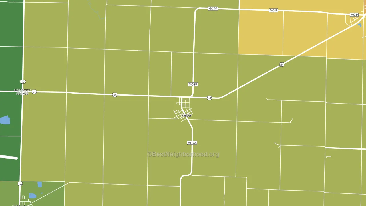 63345, MO block-group voter-turnout map