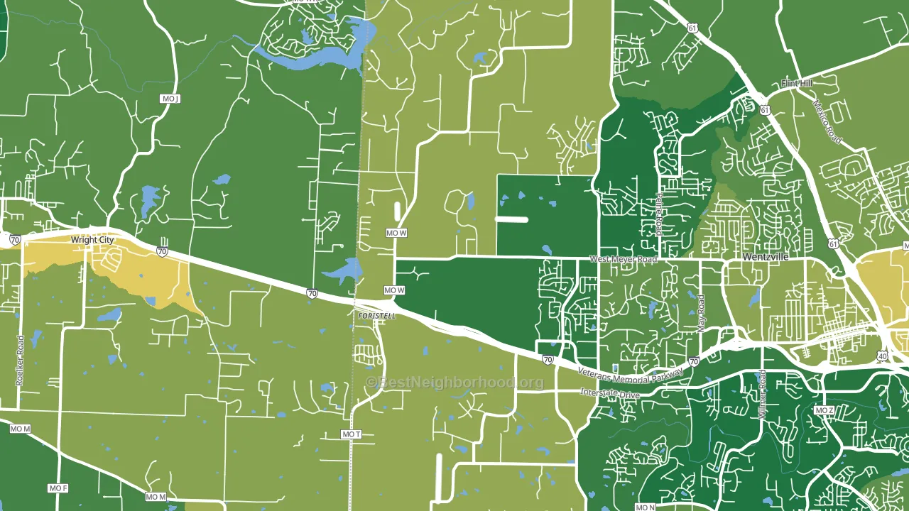 63348, MO block-group voter-turnout map