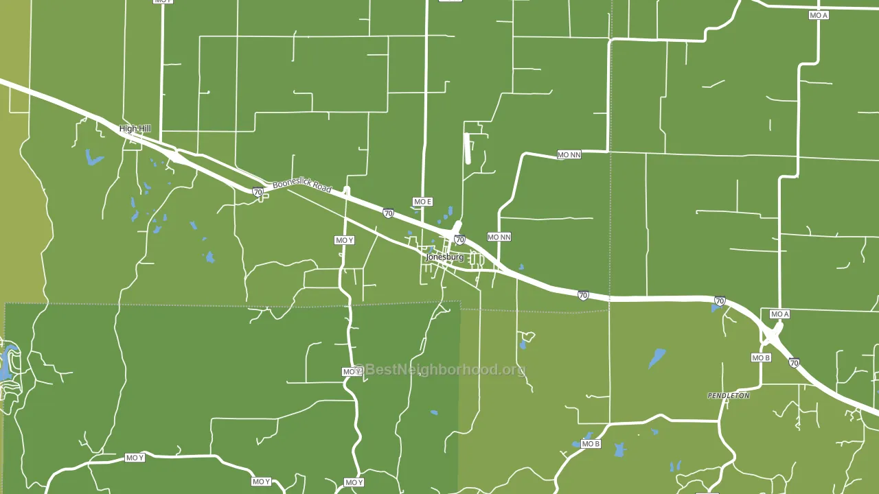 63351, MO block-group voter-turnout map