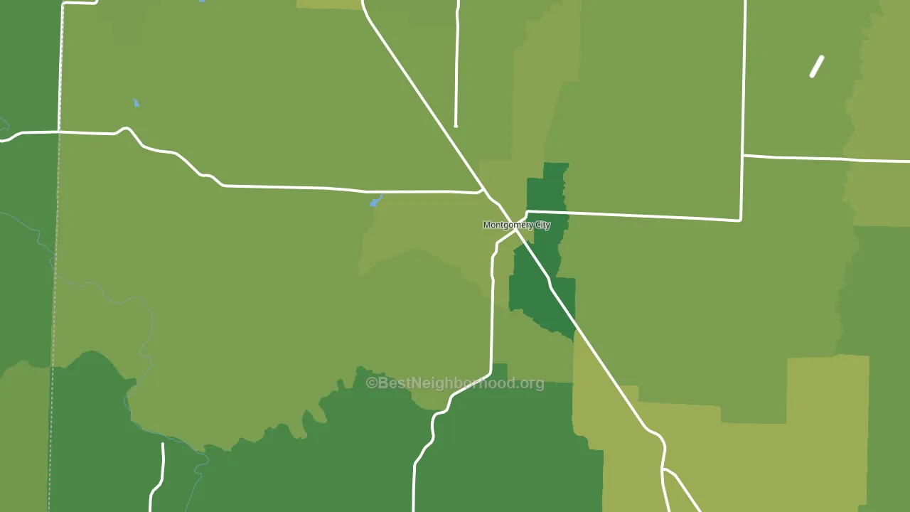 63361, MO block-group voter-turnout map