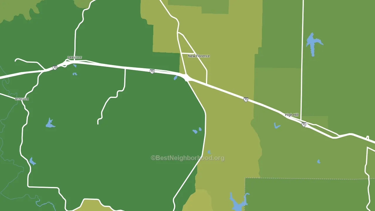 63363, MO block-group voter-turnout map