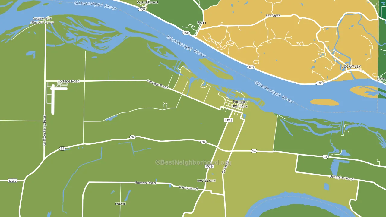 63373, MO block-group voter-turnout map