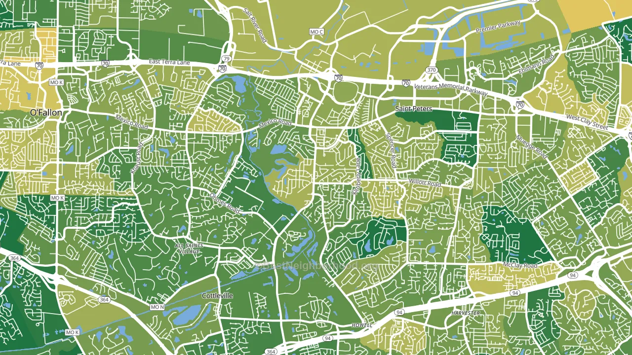 63376, MO block-group voter-turnout map