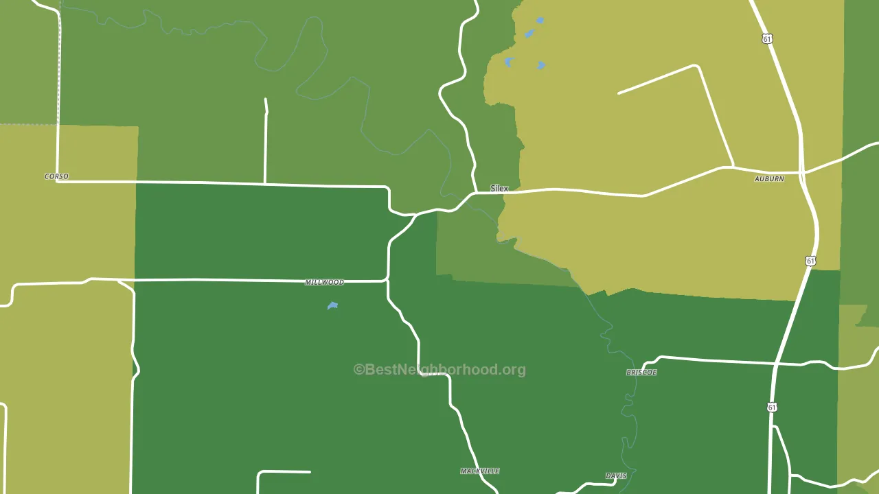 63377, MO block-group voter-turnout map