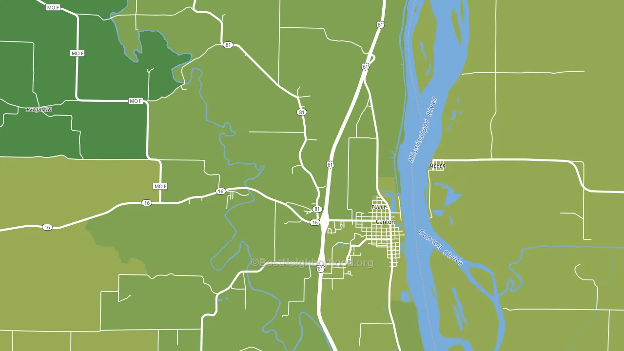 63435, MO block-group voter-turnout map