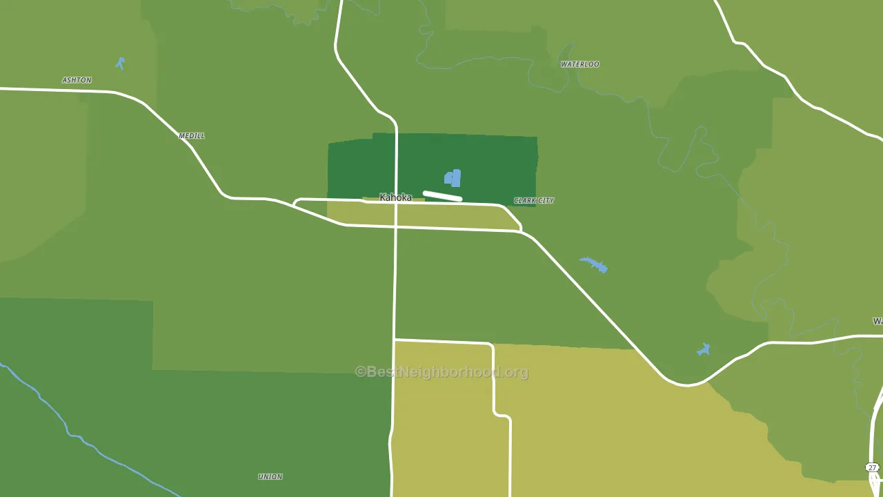 63445, MO block-group voter-turnout map
