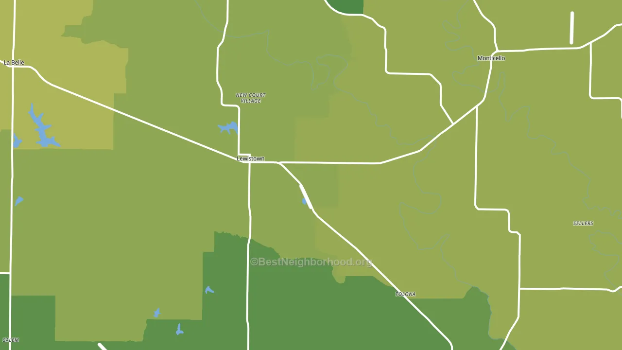 63452, MO block-group voter-turnout map