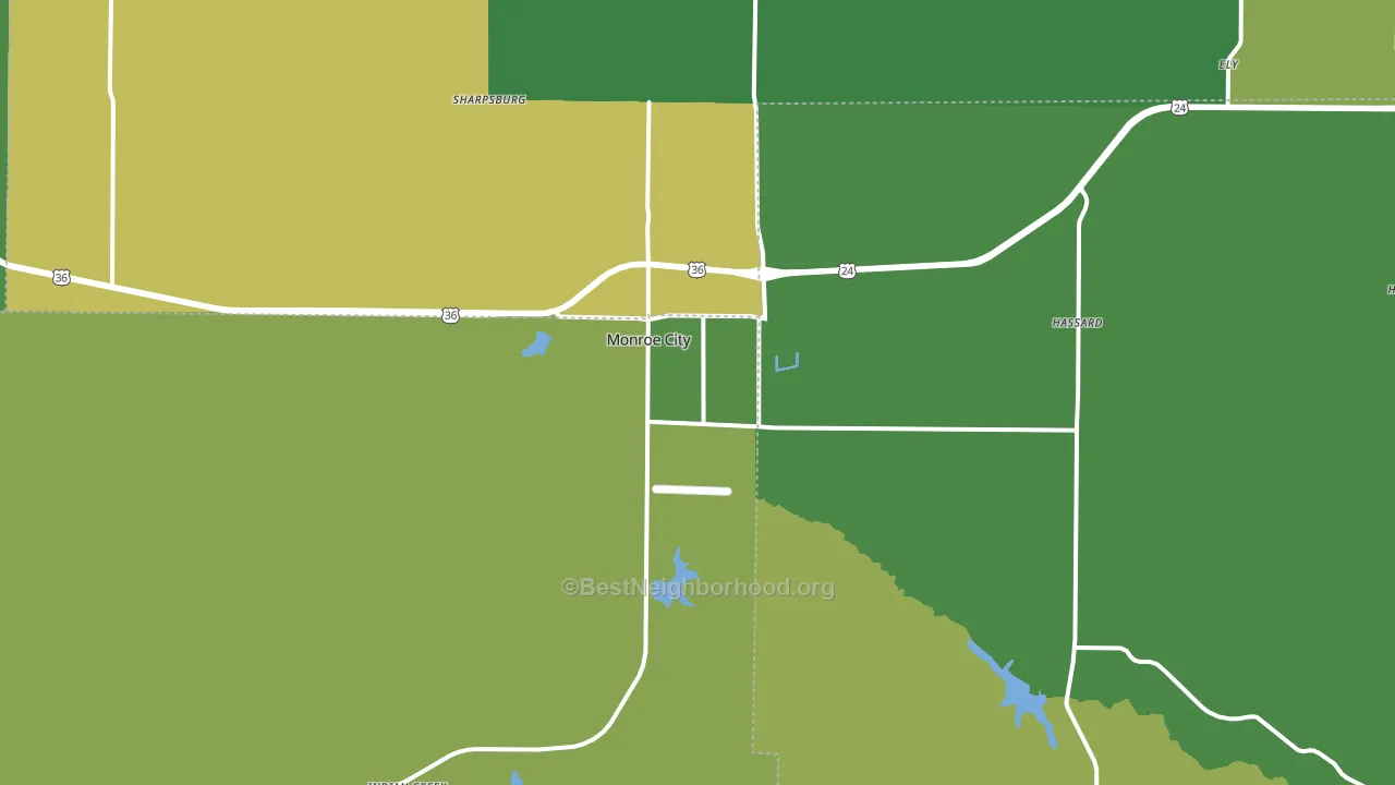 63456, MO block-group voter-turnout map