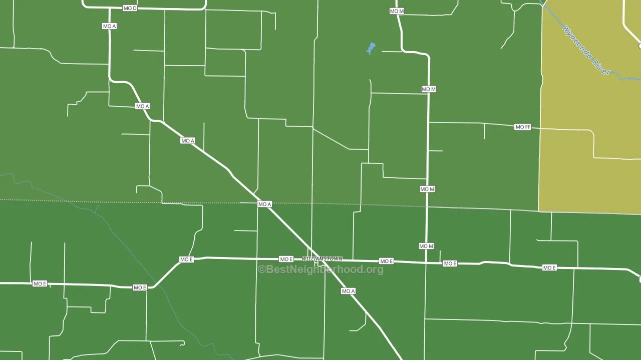 63473, MO block-group voter-turnout map