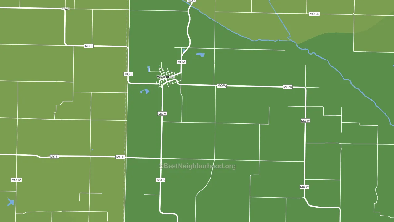 63474, MO block-group voter-turnout map