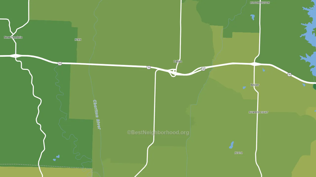63534, MO block-group voter-turnout map