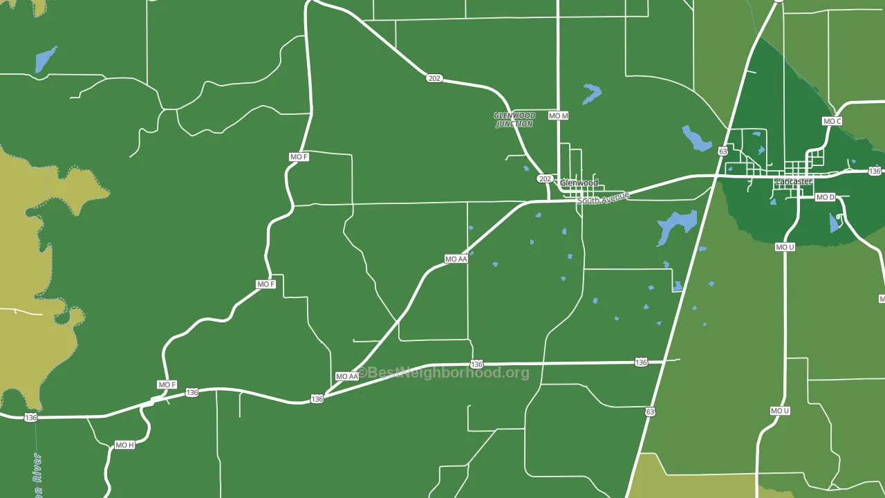 63541, MO block-group voter-turnout map