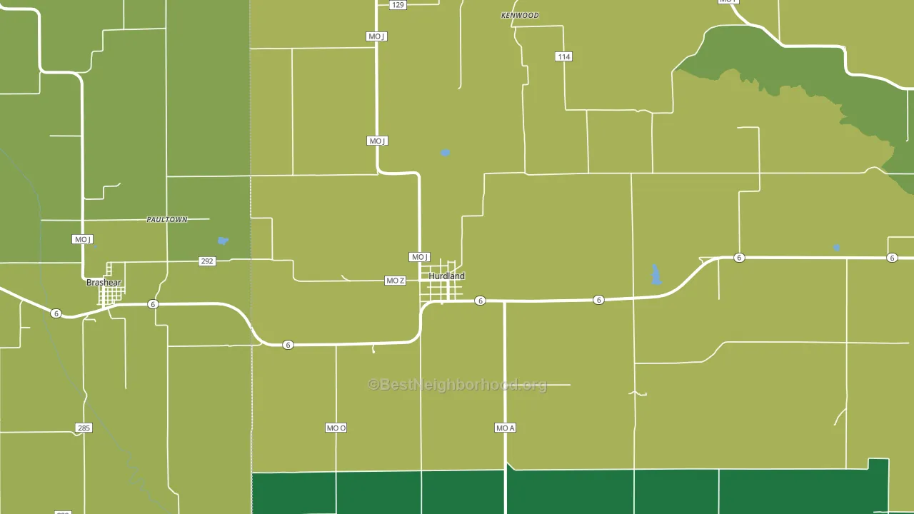 63547, MO block-group voter-turnout map