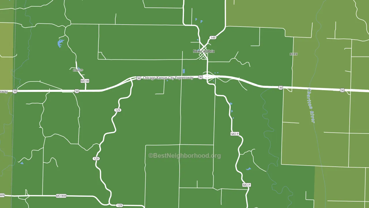 63558, MO block-group voter-turnout map